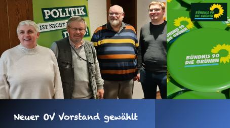 Grüne Oelde wählen neuen OV-Vorstand und blicken auf 40 Jahre grüne Politik in Oelde zurück